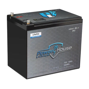 Power House 16v Deep Cycle Lithium Battery-Marine Battery-18 AH-4-Tiny Boat Nation