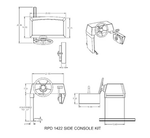 RPD 1422 Side Console Kit for Jon boat | Shipping Time: 1-2 Weeks-Console-16-Tiny Boat Nation