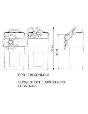 White RPD 1019 Center Console(Open box)