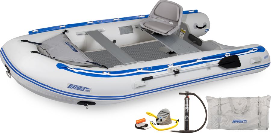 Sea Eagle 12'6" Sport Runabout Inflatable Boat-Boat-Drop Stitch Deluxe Package-1-Tiny Boat Nation