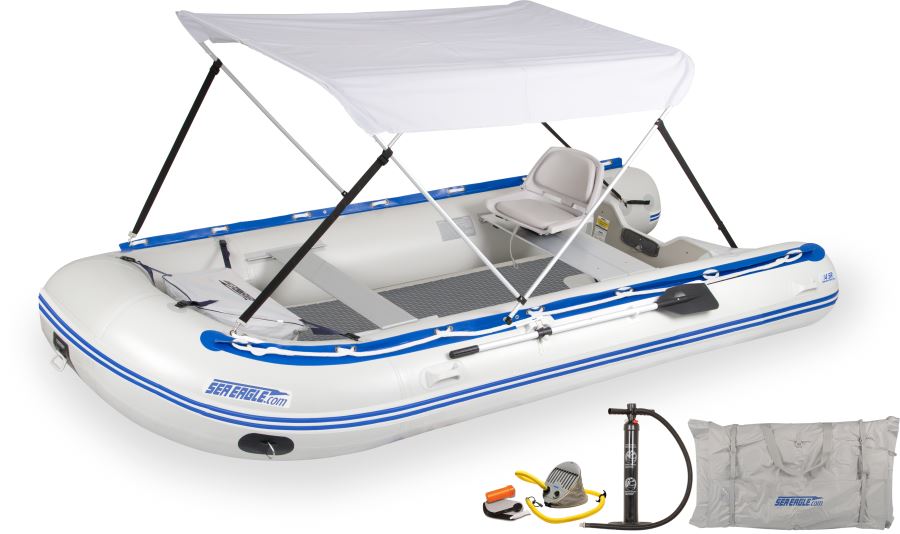 Sea Eagle 14' Sport Runabout Inflatable Boat-Boat-Drop Stitch Deluxe Package-1-Tiny Boat Nation