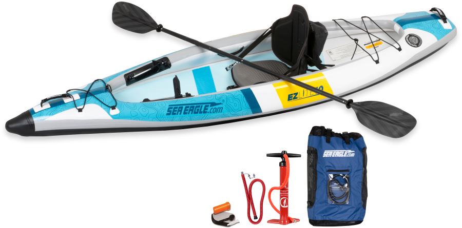 Sea Eagle EZLite10™ Inflatable Kayak-Boat-Deluxe Package-1-Tiny Boat Nation