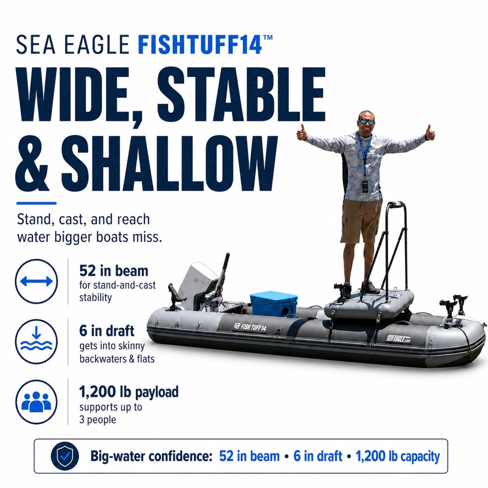 FishTuff14™ Inflatable Skiff by Sea Eagle
