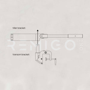 Remigo Spare Tiller Bracket