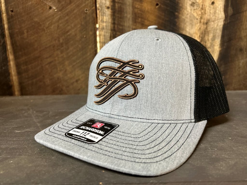 TTP Heather Grey/Black Mesh Leather Cut Out