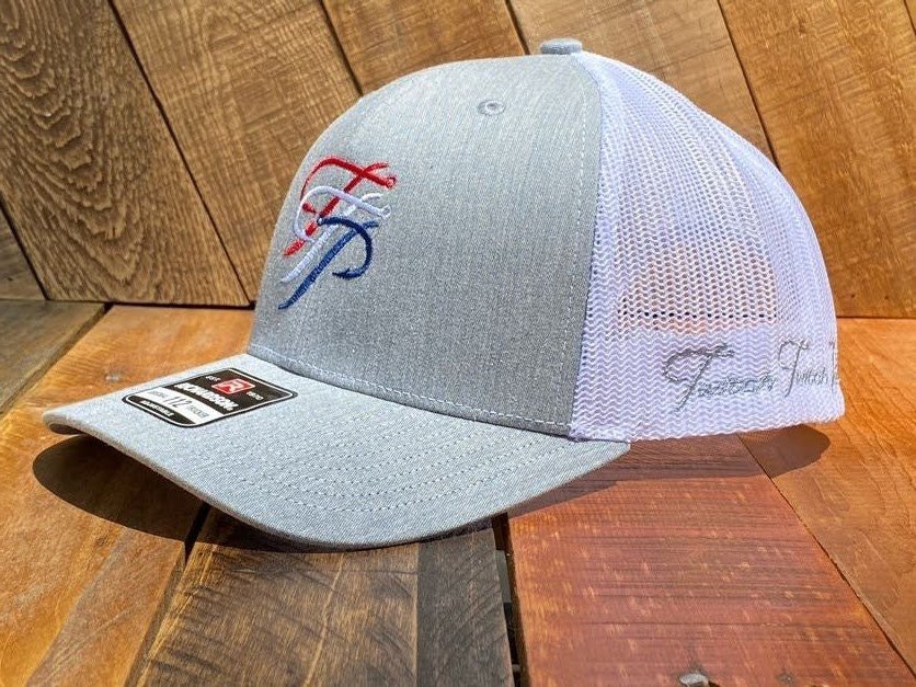 TTP Heather Grey/White-Embroidered