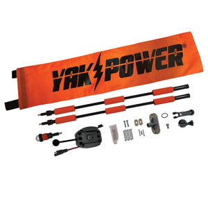 YP-LR360-PRO Lightning Rod - NEW & IMPROVED Threaded Power Connectors - Extendable Powered 360 Degree Safety Light, Flag, and Optional Accessory Mount-Electronics-1-Tiny Boat Nation