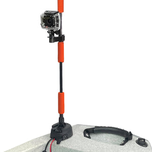 YP-LR360-PRO Lightning Rod - NEW & IMPROVED Threaded Power Connectors - Extendable Powered 360 Degree Safety Light, Flag, and Optional Accessory Mount-Electronics-3-Tiny Boat Nation