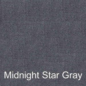 Close-up of 16 oz marine-grade boat trailer bunk carpet in Midnight Star Gray.