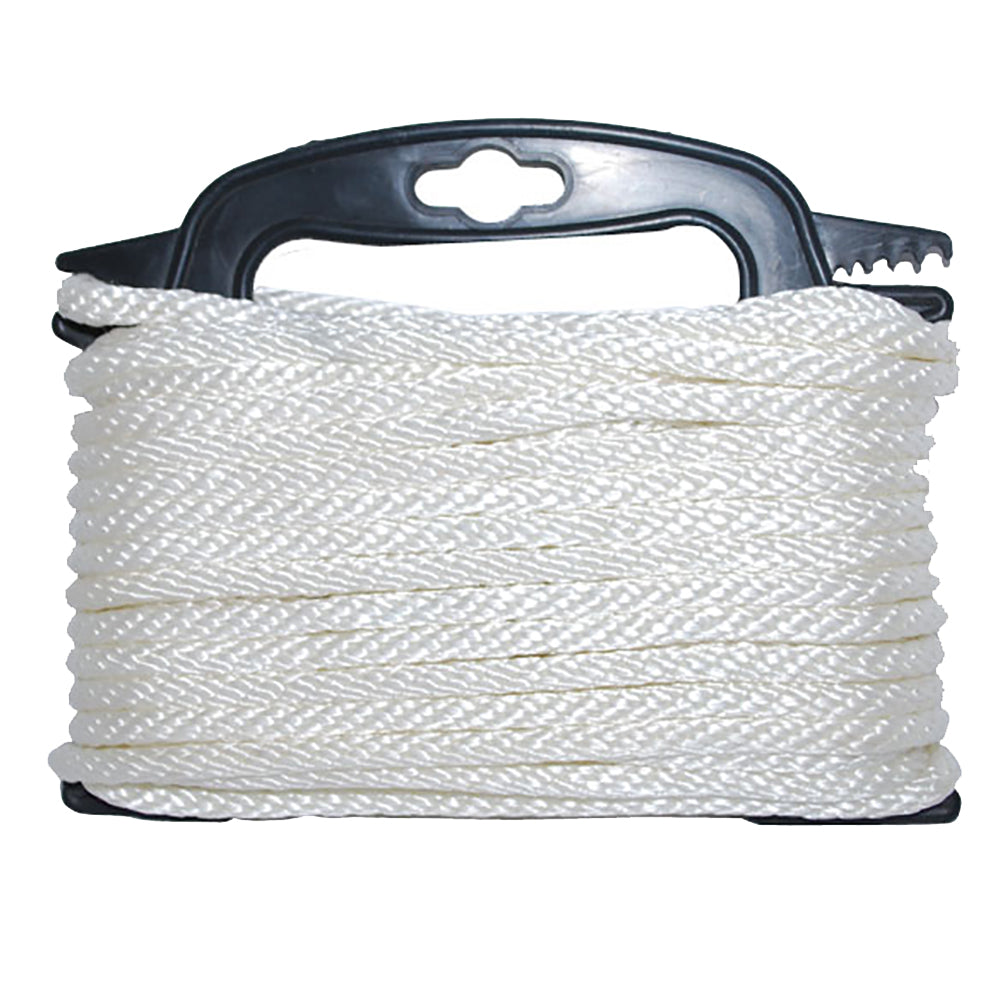 Attwood 3/16 x 100' Braided Nylon Rope - White