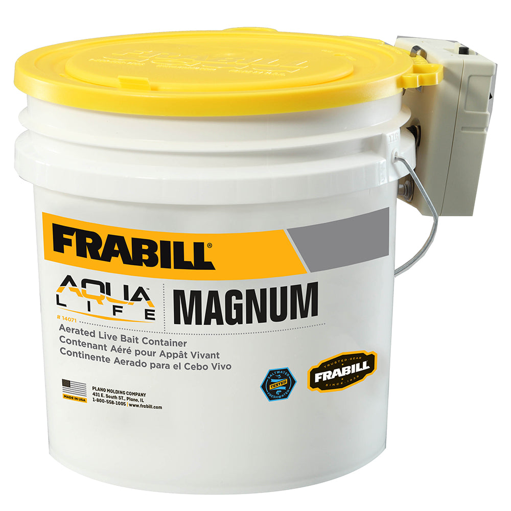 Frabill Magnum Bucket 4.25 Gallons w-Aerator Tiny Boat Nation