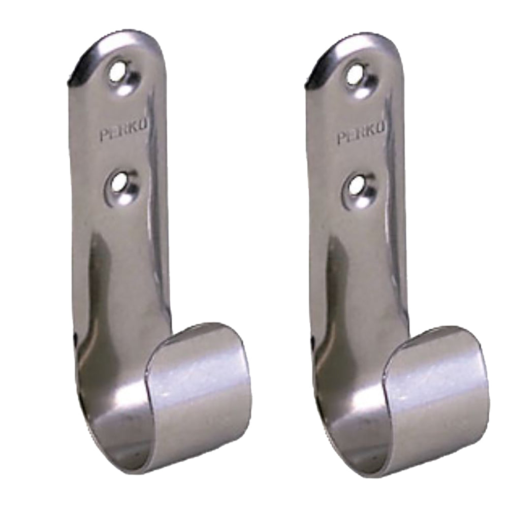 Perko Stainless Steel Boat Hook Holders - Pair - Tiny Boat Nation