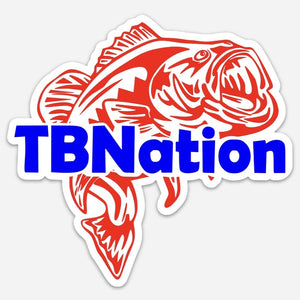 TBNation Patriotic Bass Tackle Box Sticker