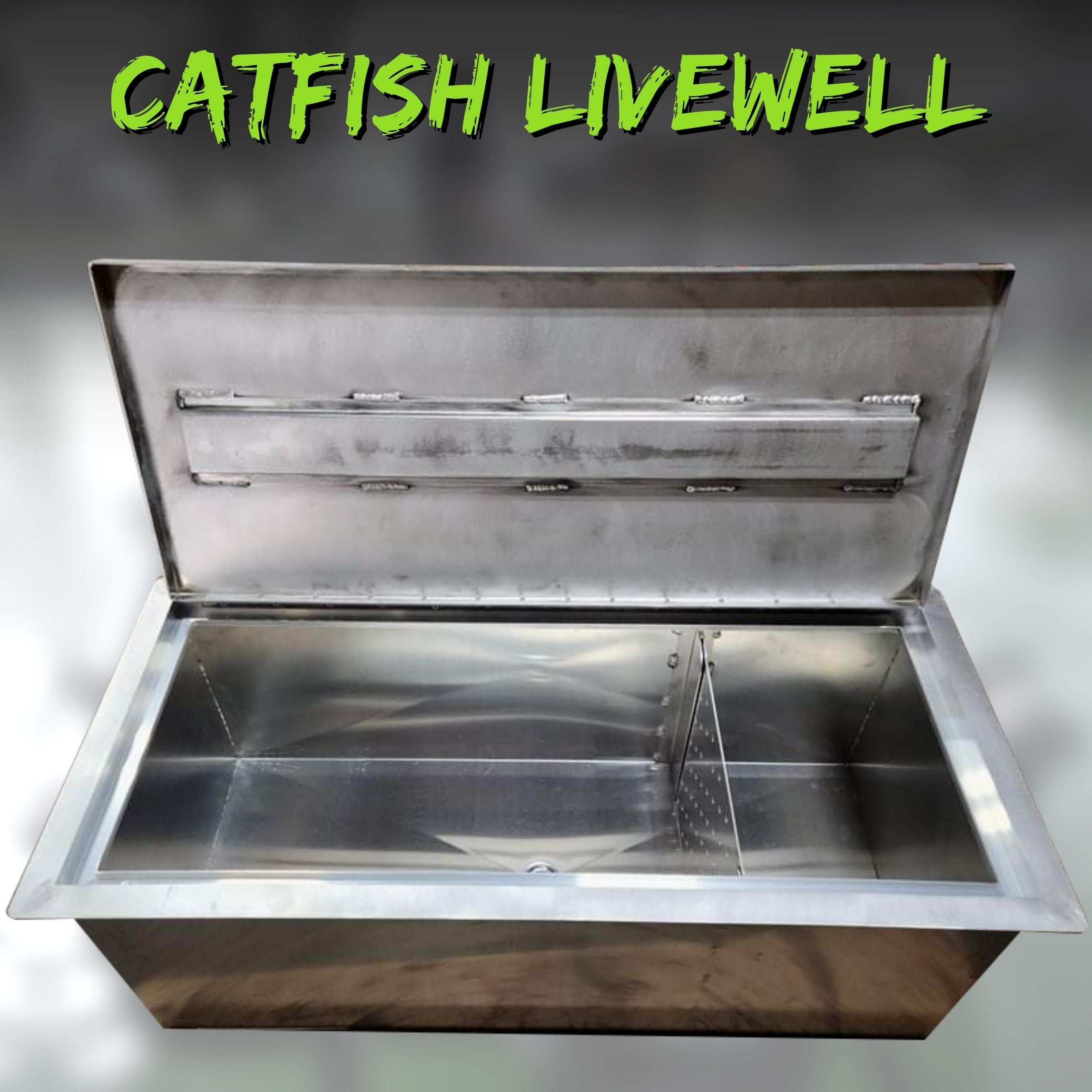 commercial fish box divider Livewell - XL Catfish Size with Divider