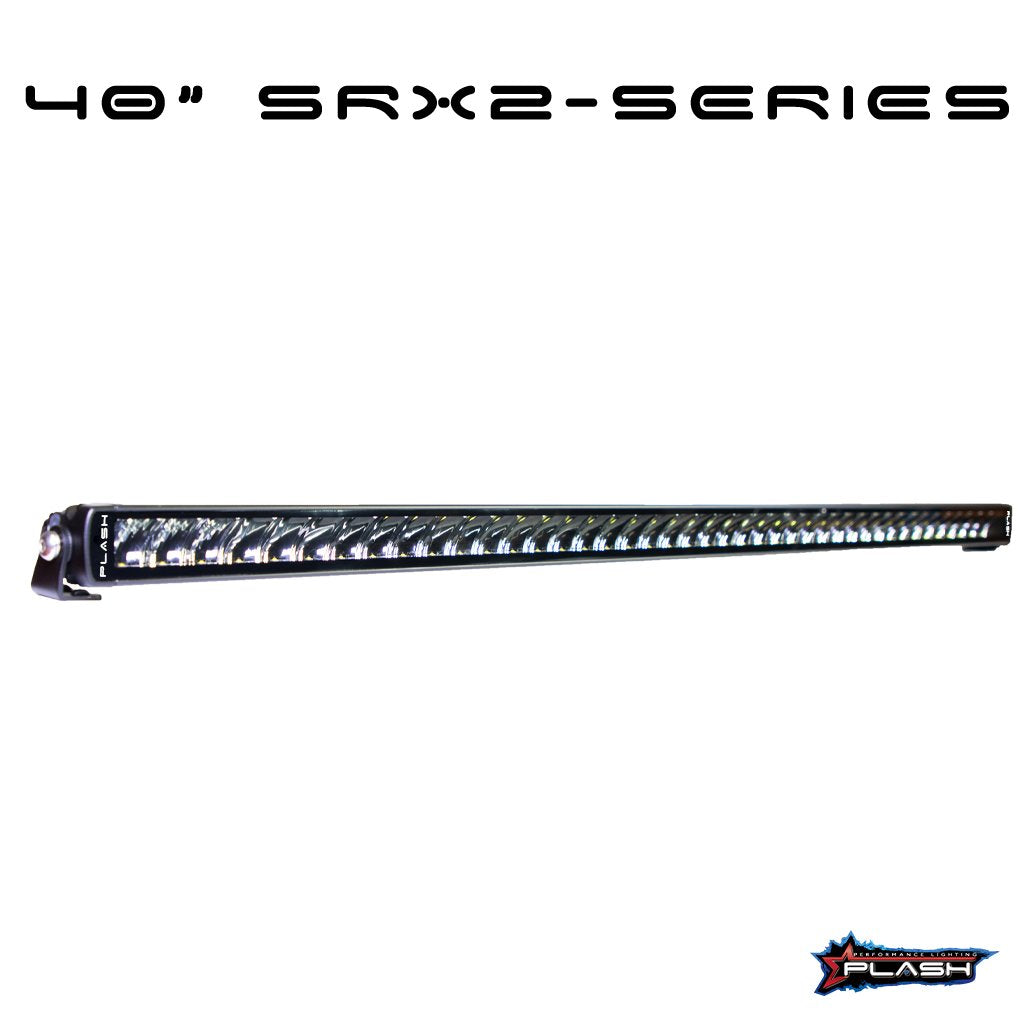 40" Plashlight SRX2-Series single row LED light bar with black extruded aluminum body.