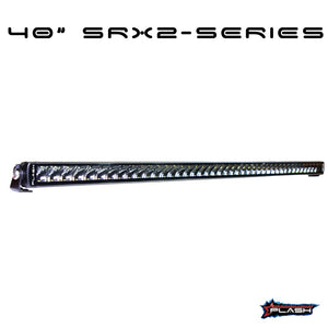 40" Plashlight SRX2-Series single row LED light bar with black extruded aluminum body.