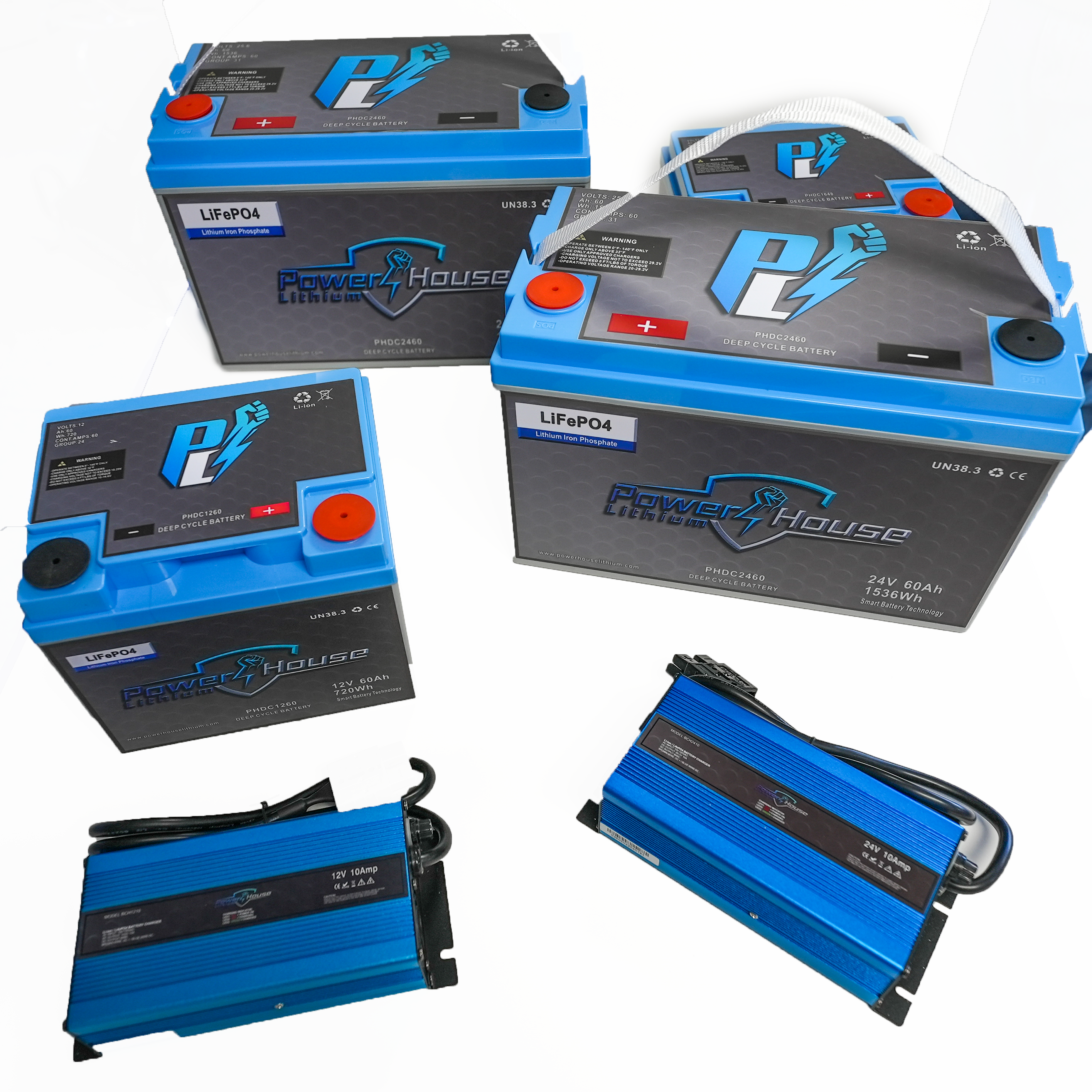 Power House 12v Deep Cycle Lithium Batteries - Tiny Boat Nation