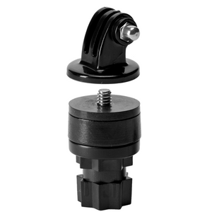Black Railblaza Camera Mount Adapter with GoPro mount and 1/4-20 thread for action cameras.