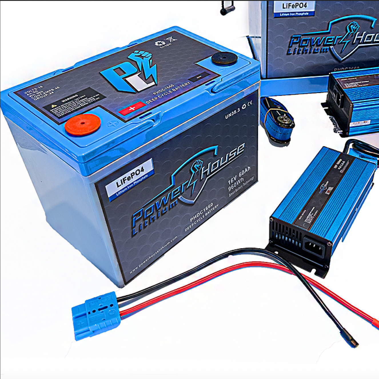 Power House 16v Deep Cycle Lithium Battery - Tiny Boat Nation