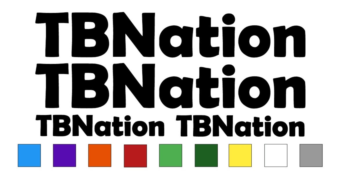 TBNation 4 Decal Pack (2) 12" (2) 6"