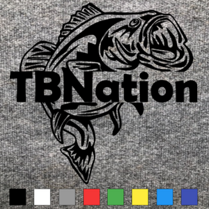 TBNation Bass Carpet Decal 12"