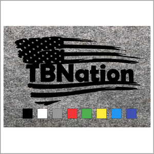 TBNation USA Flag Carpet Decal 12"