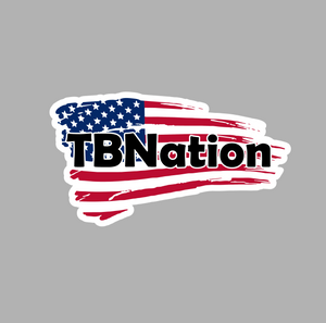 TBNation USA Flag Tackle Box Sticker