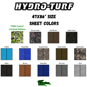 HydroTurf EVA Foam Sheet Color Chart TBNation