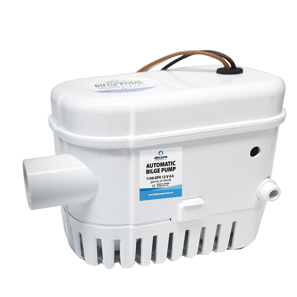 Albin Pump Automatic Bilge Pump 1100 GPH - 12V-1-Tiny Boat Nation