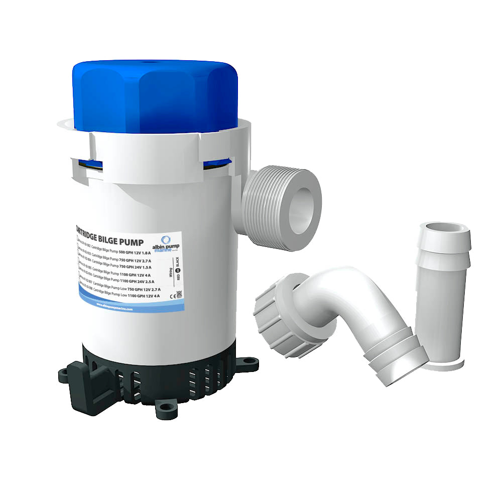 Albin Pump Cartridge Bilge Pump 750GPH - 12V-Marine & Livewell Plumbing-1-Tiny Boat Nation