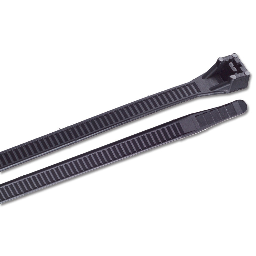 Ancor 15&quot; UV Black Heavy Duty Cable Zip Ties - 100 Pack-Electrical-1-Tiny Boat Nation