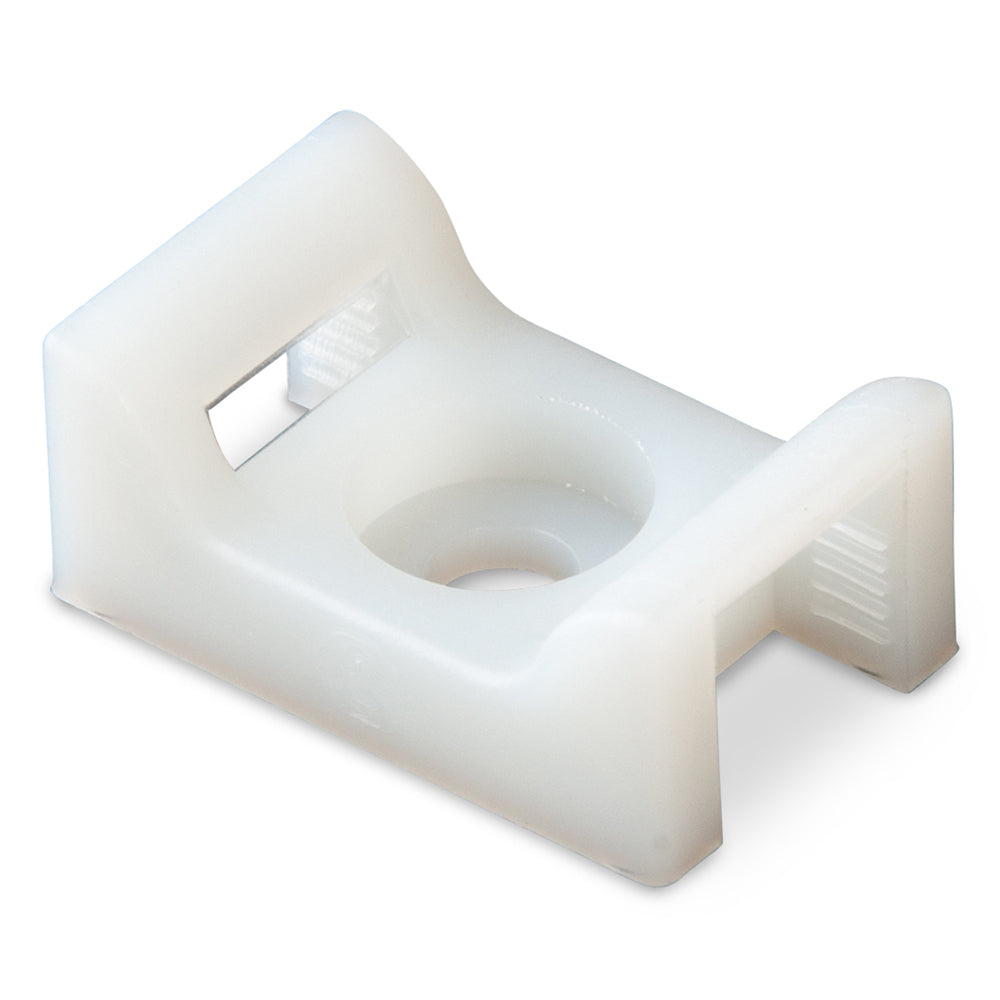 Ancor Cable Tie Mount - Natural - #8 Screw - 100 Pieces Per Bag-Electrical-1-Tiny Boat Nation