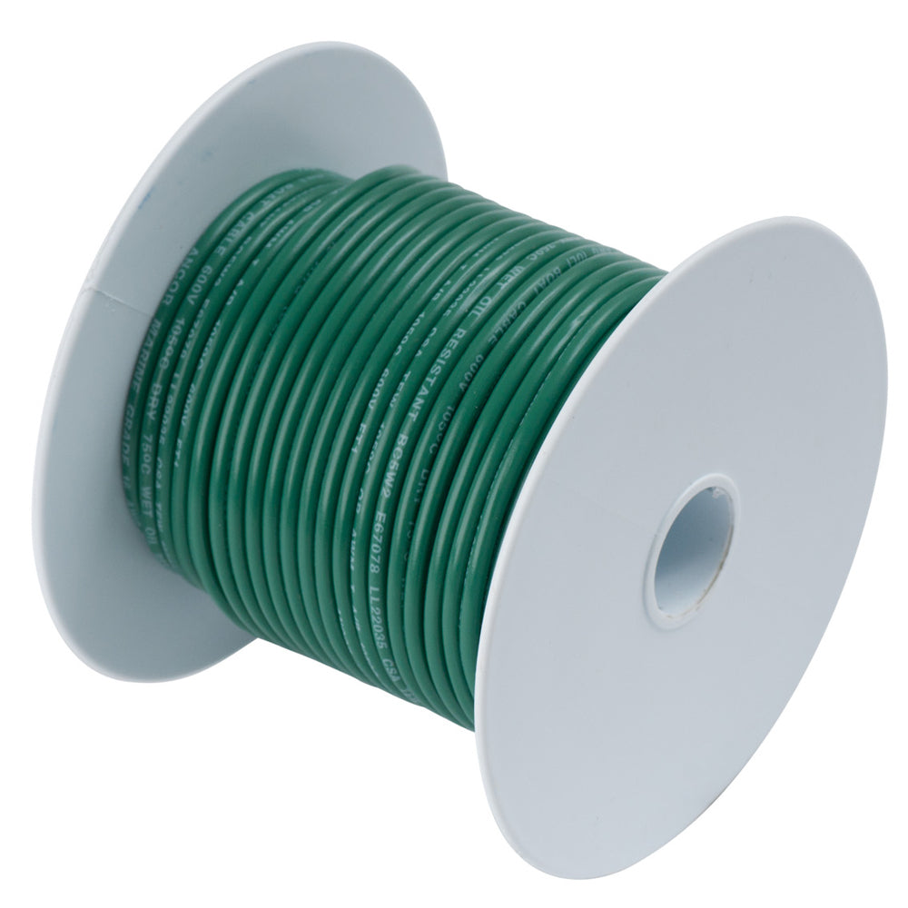 Ancor Green 14AWG Tinned Copper Wire - 100&#39;-Electrical-1-Tiny Boat Nation