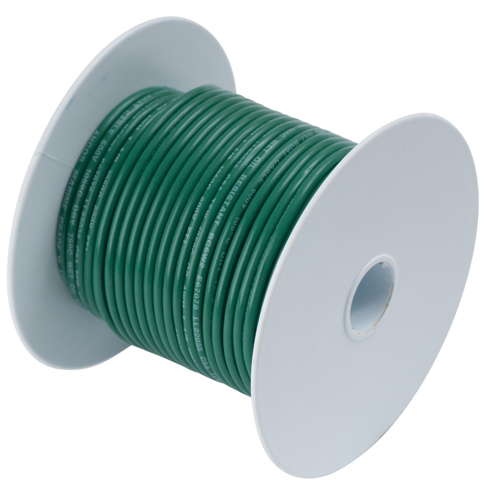 Ancor Green 18 AWG Tinned Copper Wire - 35&#39;-Electrical-1-Tiny Boat Nation