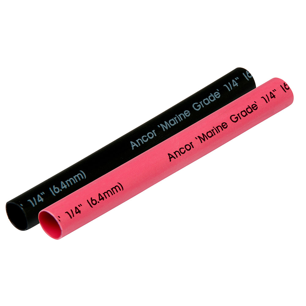 Ancor Heat Shrink Tubing 1-4" x 3" - Black &amp; Red Combo-Electrical-1-Tiny Boat Nation