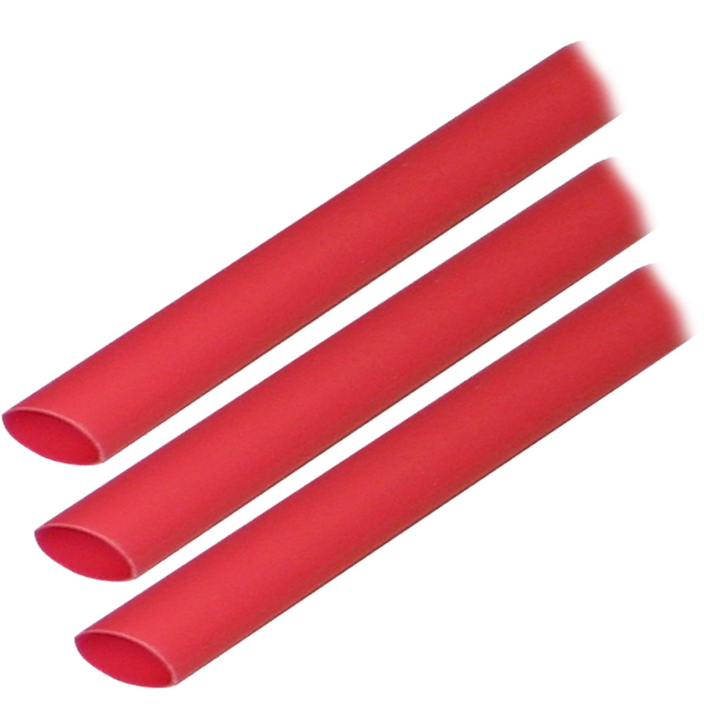 Ancor Heat Shrink Tubing 3-16&quot; x 3&quot; - Red - 3 Pieces-Electrical-1-Tiny Boat Nation