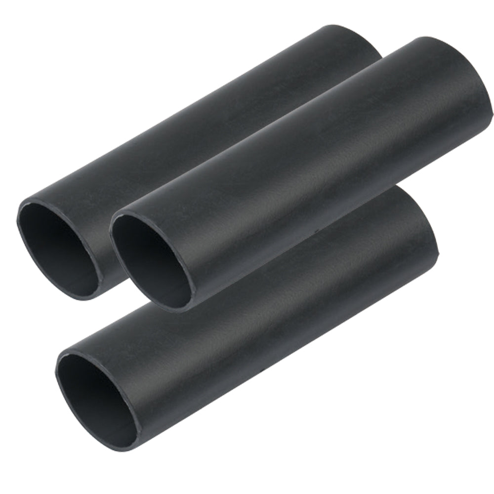 Ancor Heavy Wall Heat Shrink Tubing - 3-4" x 6" - 3-Pack - Black-Electrical-1-Tiny Boat Nation