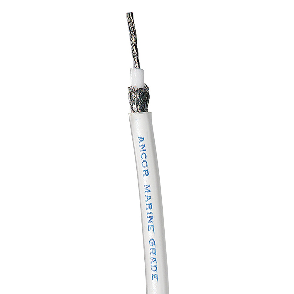 Ancor RG 8X White Tinned Coaxial Cable - Sold By The Foot-Electrical-1-Tiny Boat Nation