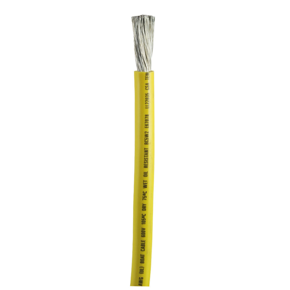 Ancor Yellow 1-0 AWG Battery Cable - Sold By The Foot-Electrical-1-Tiny Boat Nation