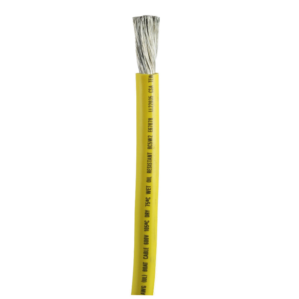 Ancor Yellow 2-0 AWG Battery Cable - Sold By The Foot-Electrical-1-Tiny Boat Nation