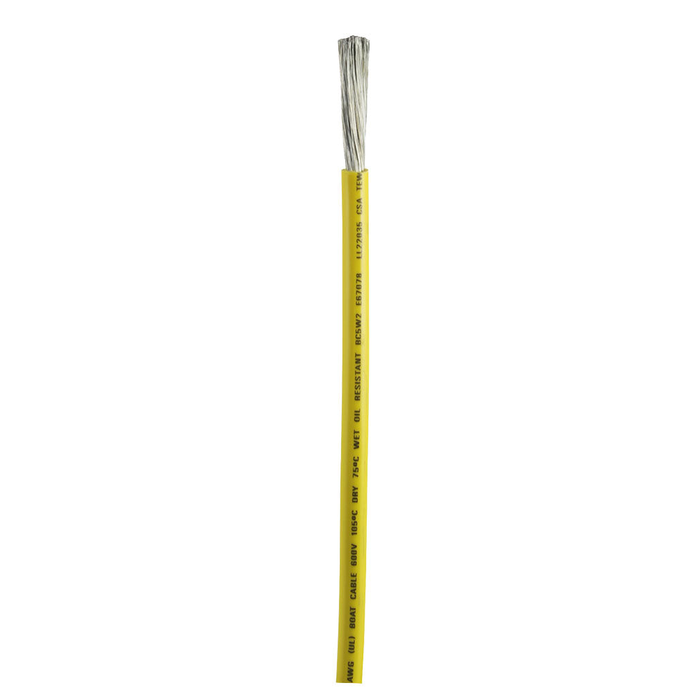 Ancor Yellow 4 AWG Battery Cable - Sold By The Foot-Electrical-1-Tiny Boat Nation