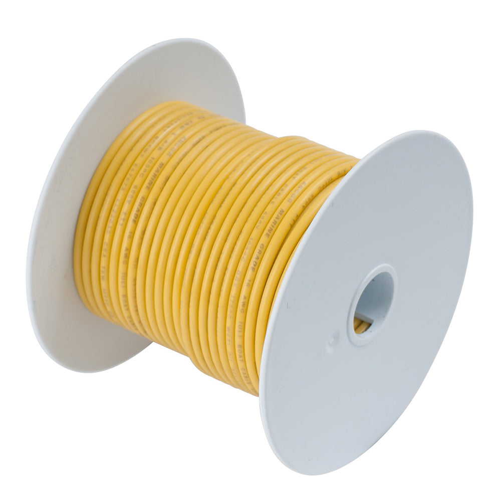 Ancor Yellow 6 AWG Tinned Copper Wire - 25'-Electrical-1-Tiny Boat Nation