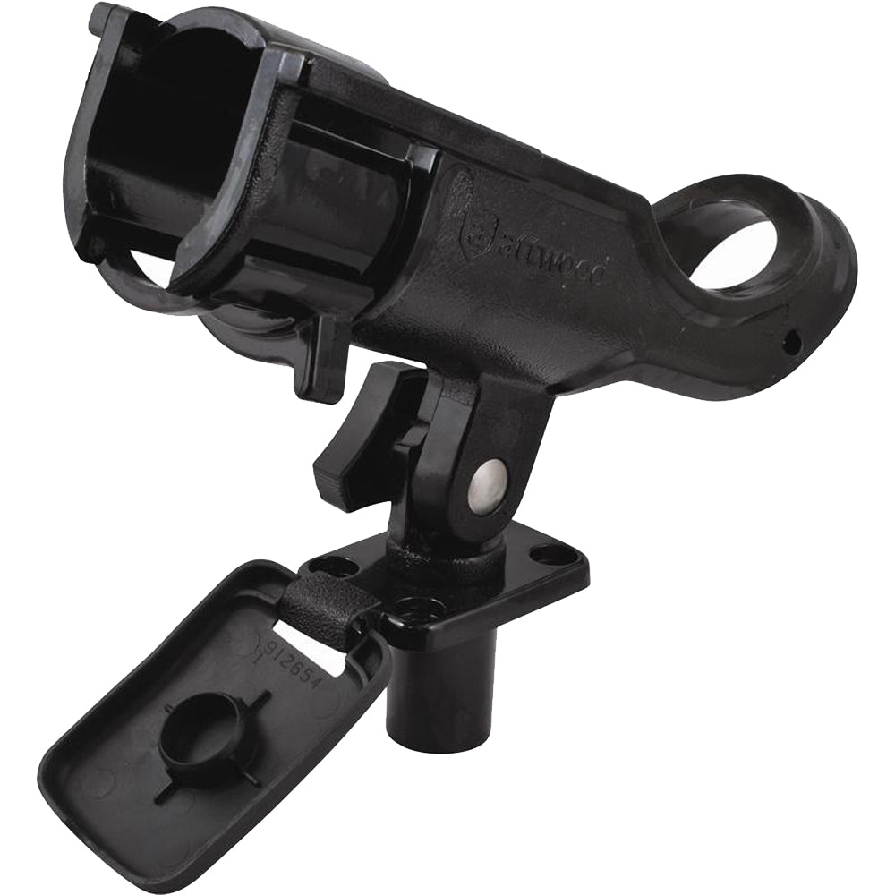 attwood fishing rod holders for boat 66364W7 Standard Series Holder - 0 4 Heavy Duty Adjustable Rod Holders Features an ergonomic design and easy to find rapid release latch mechanism Attwood PVC Boat Rod Holder