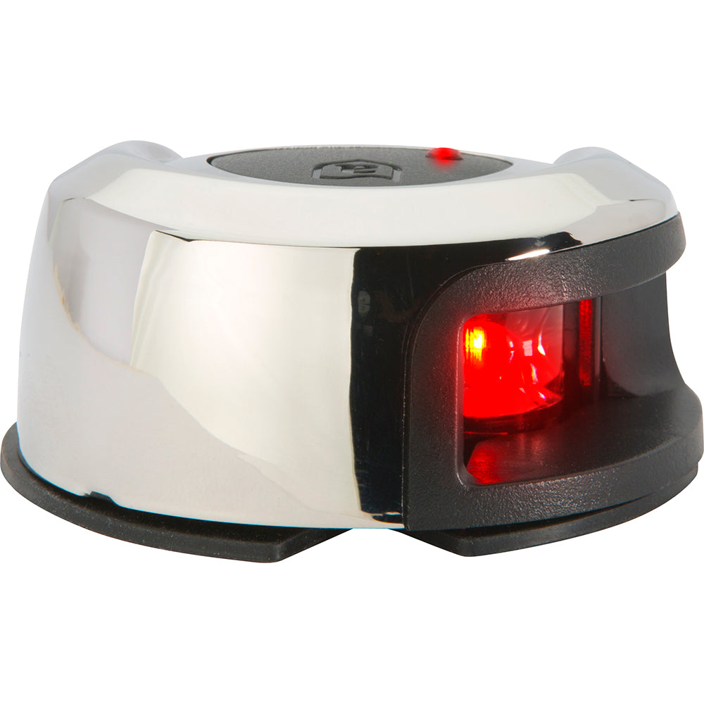 Attwood LightArmor Deck Mount Navigation Light - Stainless Steel - Port (red) - 2NM-Lighting-1-Tiny Boat Nation