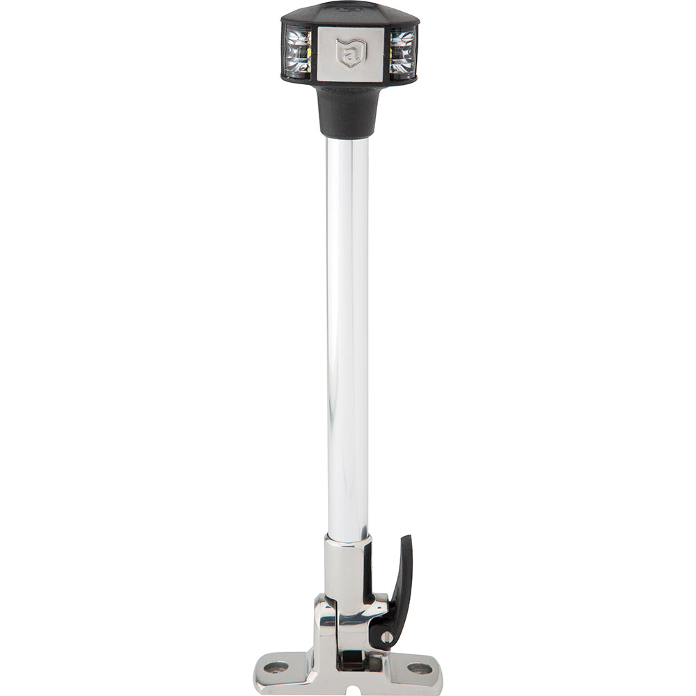 Attwood LightArmor Fold-Down Anchor-Masthead Light - 12&quot; - 12V-Lighting-1-Tiny Boat Nation