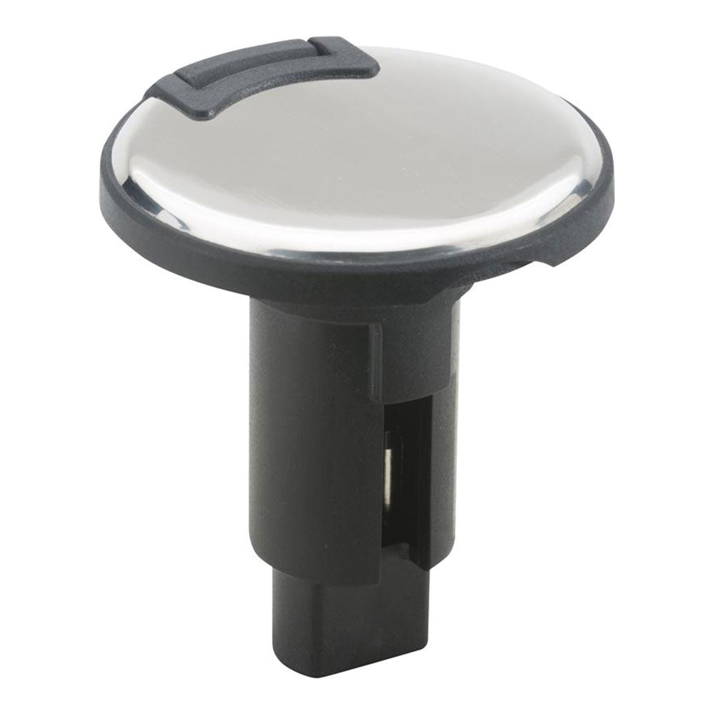 Attwood LightArmor Plug-In Base - 3 Pin - Stainless Steel - Round-Lighting-1-Tiny Boat Nation