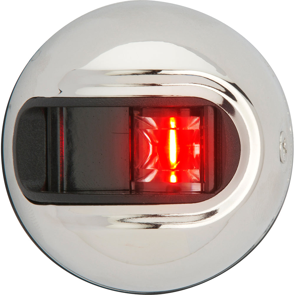 Attwood LightArmor Vertical Surface Mount Navigation Light - Port (red) - Stainless Steel - 2NM-Lighting-1-Tiny Boat Nation
