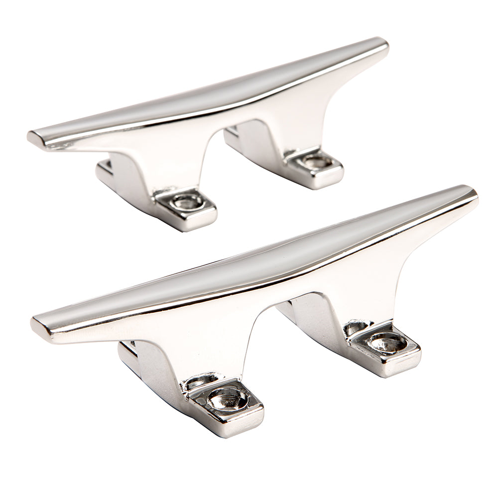 Attwood ZAMAK Chrome Plated Zinc Cleats - Pair - 4-1-2"-Marine Hardware-1-Tiny Boat Nation