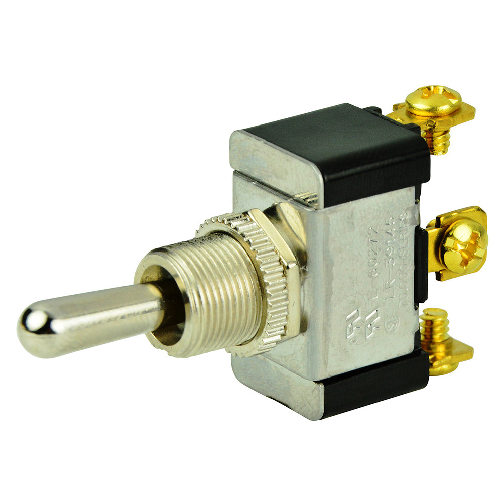 BEP SPDT Chrome Plated Toggle Switch - (ON)-OFF-(ON)-Electrical-1-Tiny Boat Nation