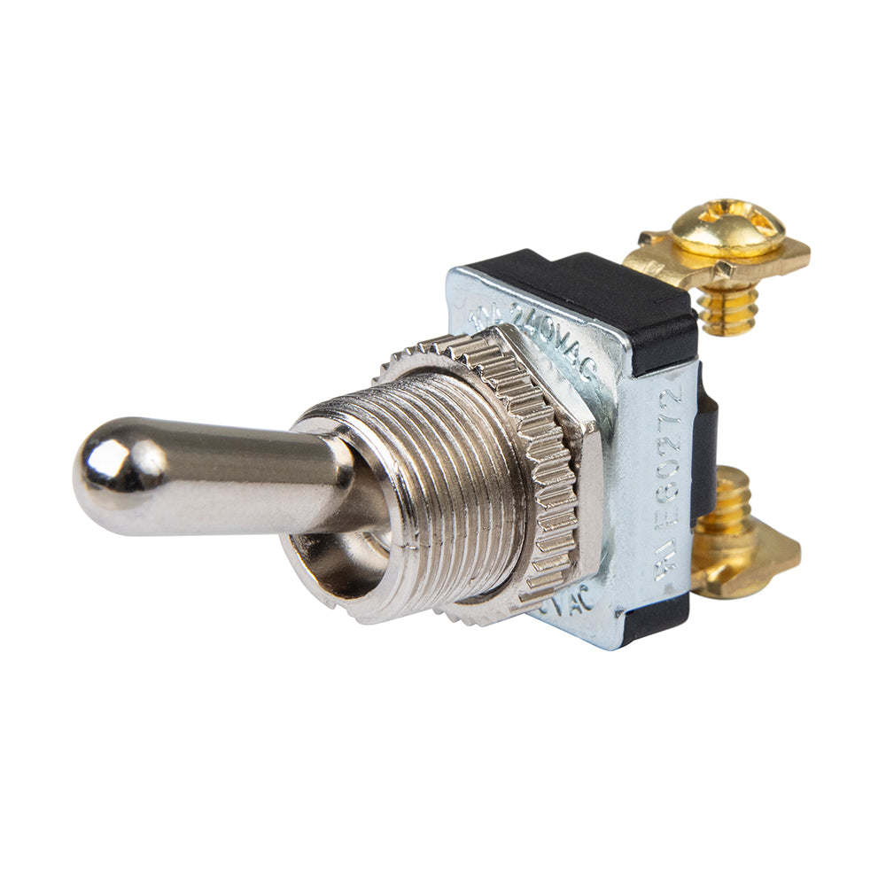 BEP SPST Chrome Plated Toggle Switch - 11-16" Handle - OFF-ON-Electrical-1-Tiny Boat Nation